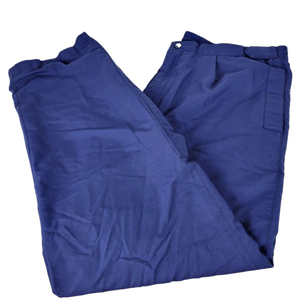 Etonic Golfwear Waterproof GTX Pants Mens XL Navy Blue Gore Lined Zip Ankle